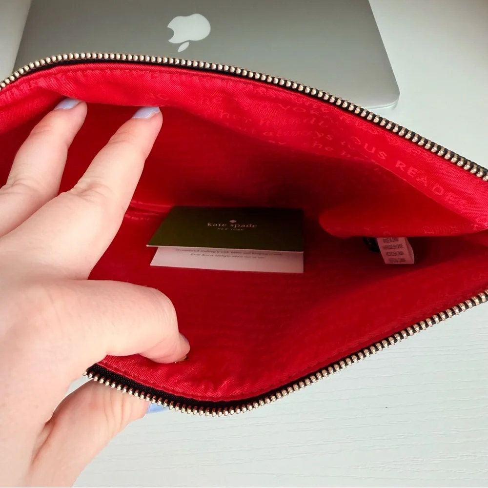 Kate Spade Polka Dot Leather Clutch